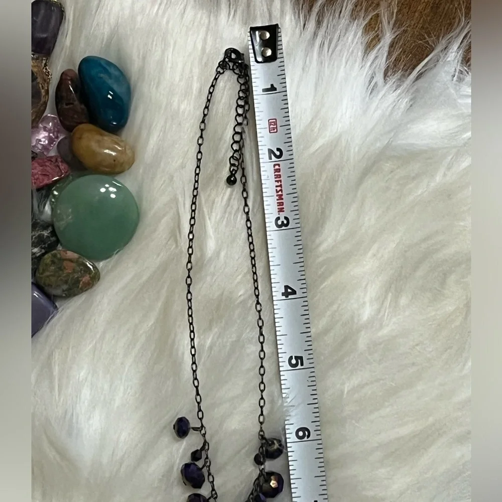 Purple Lariat Necklace